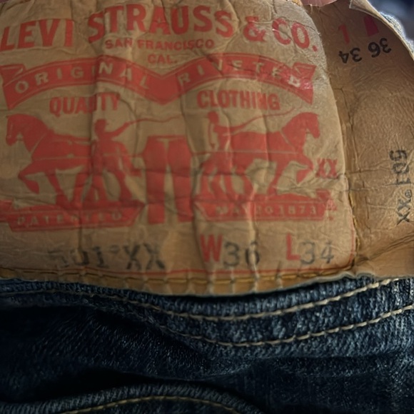 Levi’s 501 XX Button Fly Jeans Size 36/34 - Picture 7 of 7